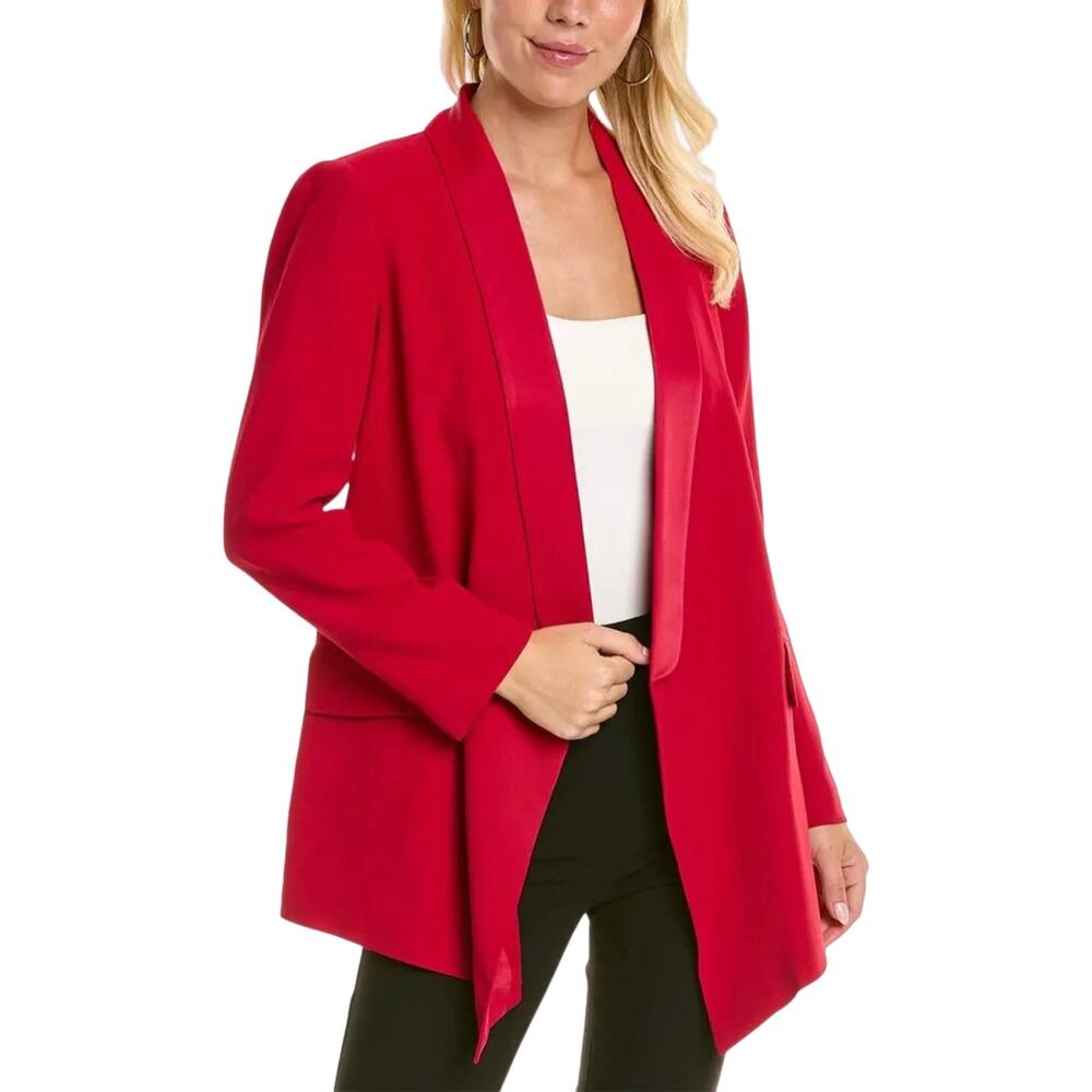 Emanuel Ungaro Red Blazer with Notched Lapels